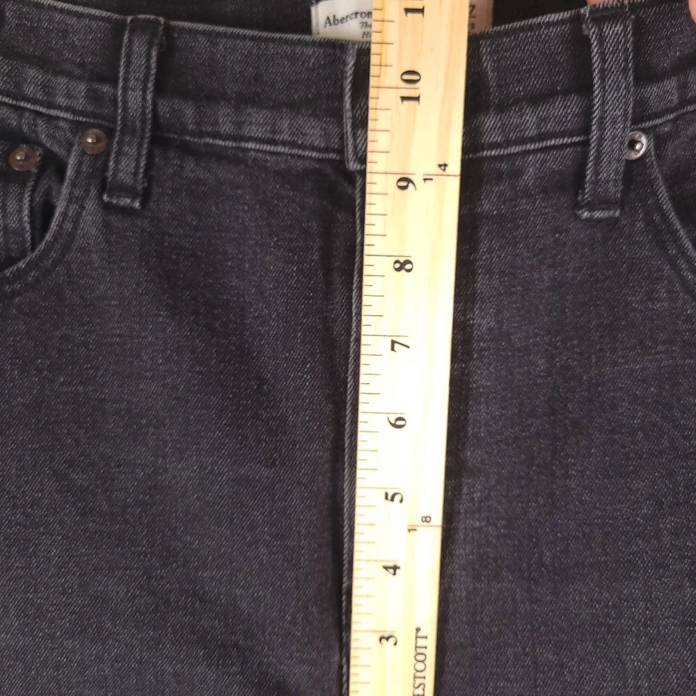 Abercrombie The Skinny High Rise Jeans Black 27 4 Short
